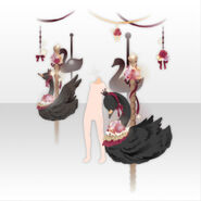 (Body Accessories) Water Reflection Swan Carousel ver.A black (10 Plays)