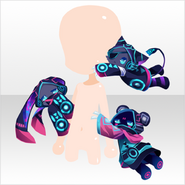 (Head Accessories) Hologram Mutant Animal Puppet ver.A blue