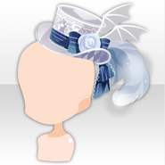 (Head Accessories) La Vie En Rose Mini Silkhat ver.A white