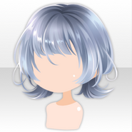 (Hairstyle) Aesthetic Bathtime Wolf Bob Hair ver.A pale blue