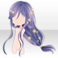 (Hairstyle) Long Bangs Oriental Hair ver.A purple