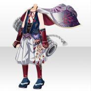 (Tops) Fireworks Craftsman Wa Short Coat Style ver.A white