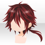 (Hairstyle) Löwe General Tail Hair ver.A red