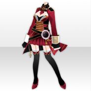 (Tops) Symphony Military Mini Skirt Style ver.A red