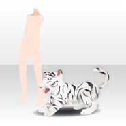 (Body Accessories) Playing Mahal Tiger Cub ver.A white