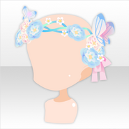 (Head Accessories) Beautiful Elf Mini Flower Crown ver.A blue