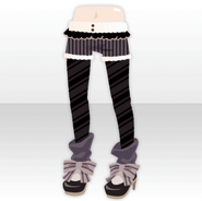 (Pant&Skirt) Snow Land Ribbon Pumps and Underwear ver.A black