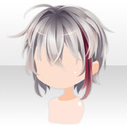 (Hairstyle) Goth Magic Mesh Short Hair ver.A silver