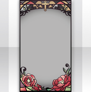 (Show Items) Peony Glass Window of Corridor Decor2 red ver.1