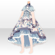 (Tops) Bunny Cape and Long Dress ver.A blue