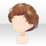 (Hairstyle) Women Opera Flower Upsweep Hair ver.A brown