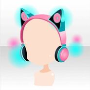 (Head Accessories) Cat Ears Headphones ver.A blue