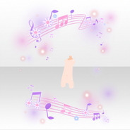 (Avatar Decor) Melody of Daisy ♪ Melody Notes ver.A purple