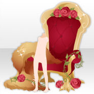 (Back Accessories) Beast Roses Chair ver.A red