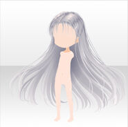 (Hairstyle) Lady Lilith Elegant Long Hair ver.B white