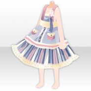 (Outerwear) Sweet Apple Long Apron ver.A blue