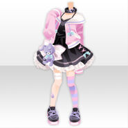 (Tops) Daydream Versity Jacket Style ver.A pink