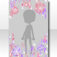 (Frame) Hologram Mutant Laser Frame ver.A red (70 Plays)