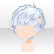 (Hairstyle) Frozen Shiny Short Hair ver.A blue