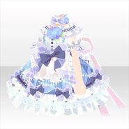 (Tops) Hydrangea Lolita One-Piece ver.A purple (40 Gacha Rings)