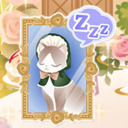 Rose Mother Cat Portrait (Sleeping)