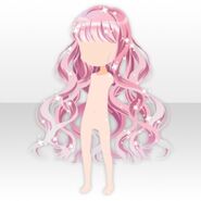 (Hairstyle) Flower Garden Shiny Fluffy Long Hair ver.A pink