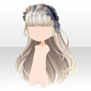 (Hairstyle) Ghost Christmas Frill Headband Hair ver.A cream