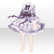 (Tops) Rose Tea Lace Dress ver.A purple