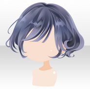 (Hairstyle) Zombie Cat Princess Glossy Short Hair ver.A blue