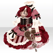 (Tops) Steam Alice Key One-Piece ver.A red