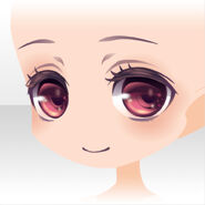 (Face) Evening Party Girl Smiling Face ver.A red