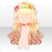 (Hairstyle) Flower Fruit Cafe Wavy Long Hair ver.A orange