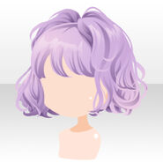 (Hairstyle) Maquillage Curly Tied Up Hair ver.A purple