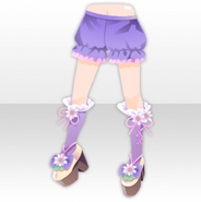 (Pant&Skirt) Melody of Daisy ♪ Lolita Bottoms ver.A purple