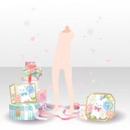 (Avatar Decor) Paquet Rose Cute Flower Gift Box ver.A white