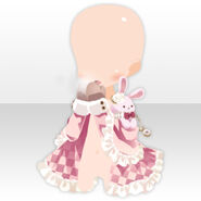 (Face Accessories) Snow Country Frilled Cape ver.A pink