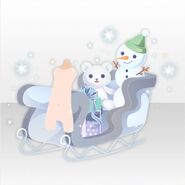 (Body Accessories) Snow Christmas Santa Sled ver.A white
