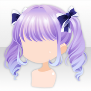 (Hairstyle) Dolls Tea Party Ribbon Two Tone Bunches Hair ver.A purple