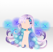 (Hairstyle) Cyber Future Police Flipping Outward Long Hair ver.A purple