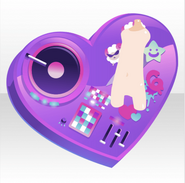 (Avatar Decor) Colorful DJ Heart Speaker ver.A purple