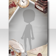 (Frame) Gentleman's Invitation Letter Set Frame ver.A red