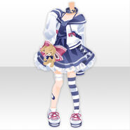 (Tops) Daydream Versity Jacket Set ver.A blue (20 Plays)