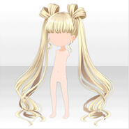 (Hairstyle) Cartes Queen of Hearts Twin Tail Hair ver.A gold