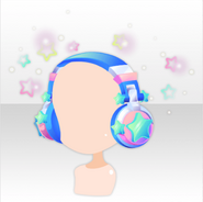 (Head Accessories) Virtual Planet Star Sound Headphones ver.A blue
