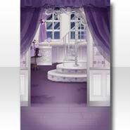 (Wallpaper/Profile) Tea Time Bunny Room Wallpaper ver.A purple