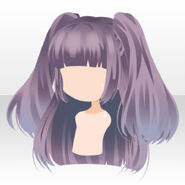 (Hairstyle) Delusion Lop-eared Long Hair ver.A purple