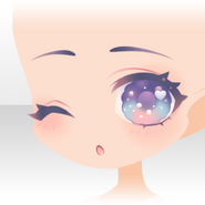 (Face) Sugarly Dream Nebula Yawning Face ver.B blue