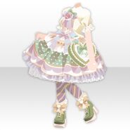 (Tops) Going Out Dress Up Rose Style ver.A green