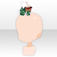 (Head Accessories) Lion Dance of Rat on Head ver.A green (3 Plays)