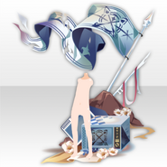(Back Accessories) Rubbish Resistance Flag ver.A blue